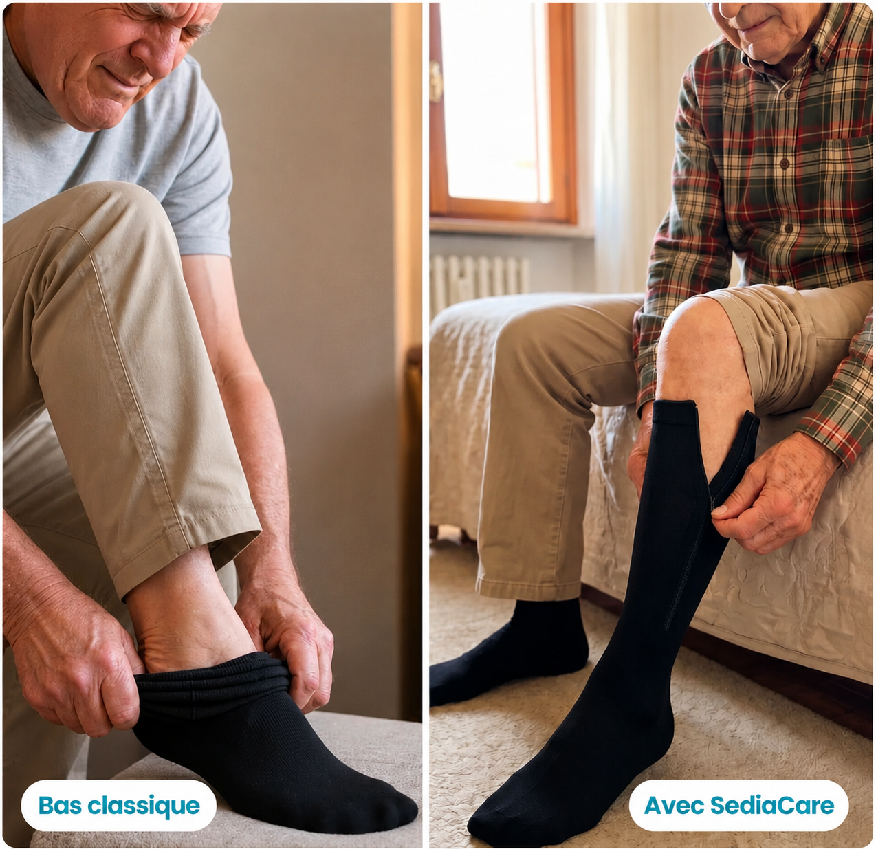 Bas de Contention Zippés - SediaCare™
